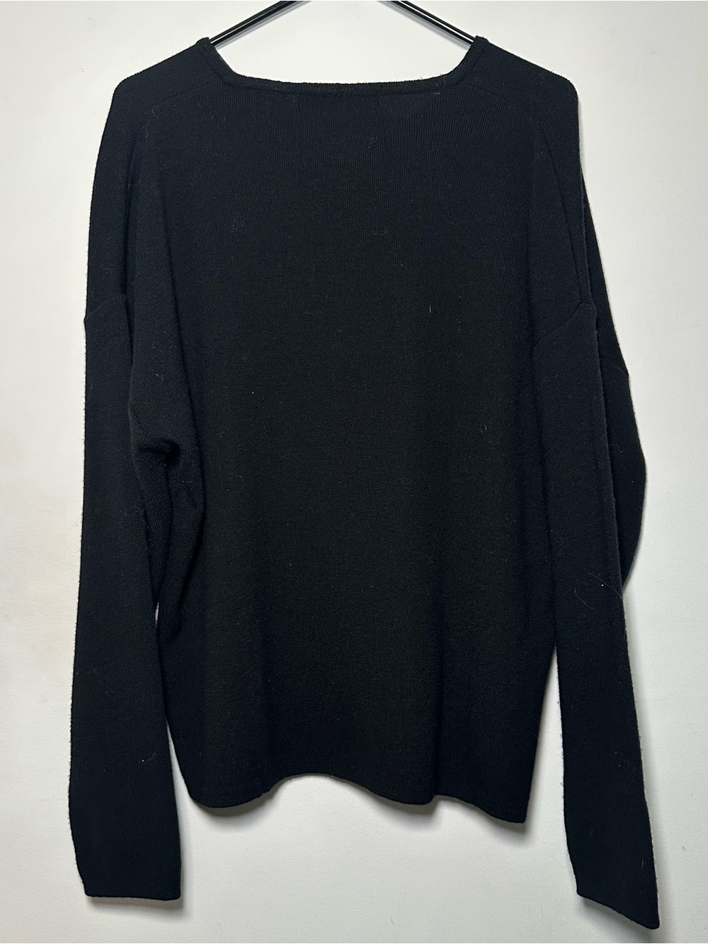 Bachrach Black V-Neck Wool Blend Sweater XL Men’s Lightweight Knit Pullover - Picture 11 of 15